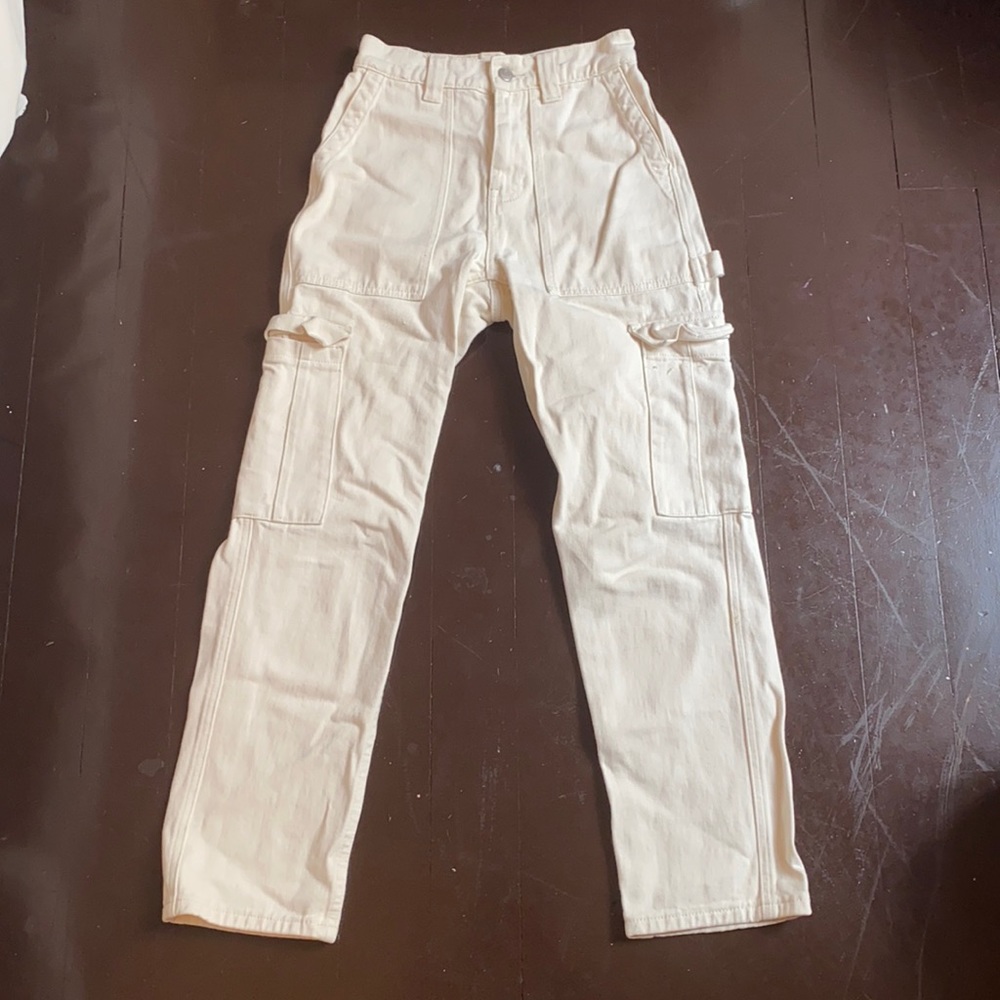White denim cargo pants!